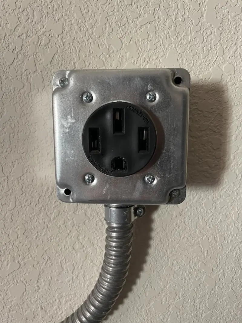 NEMA 14-50 outlet installed for Smart Home Electrical in Altavista